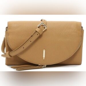 Thacker Nikki Pebbled Leather Crossbody Purse in Caramel🖤